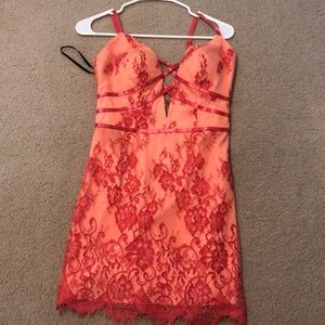 Coral Bebe dress! NWT